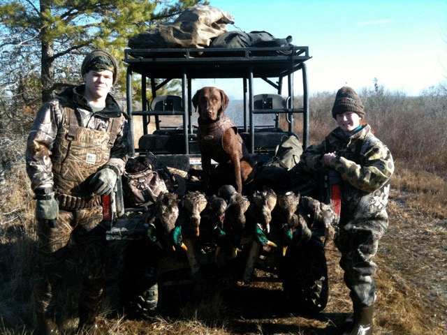 Maggie had great first season hunting this year, picking up close to 150 birds. 